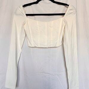 Tiger Mist Long Sleeve Corset Top